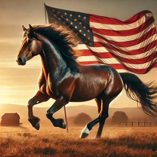 A majestic horse